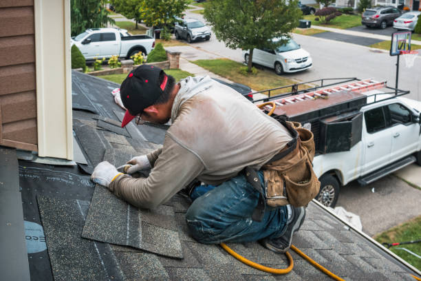 Professional Roofing technician working in Allegan, MI